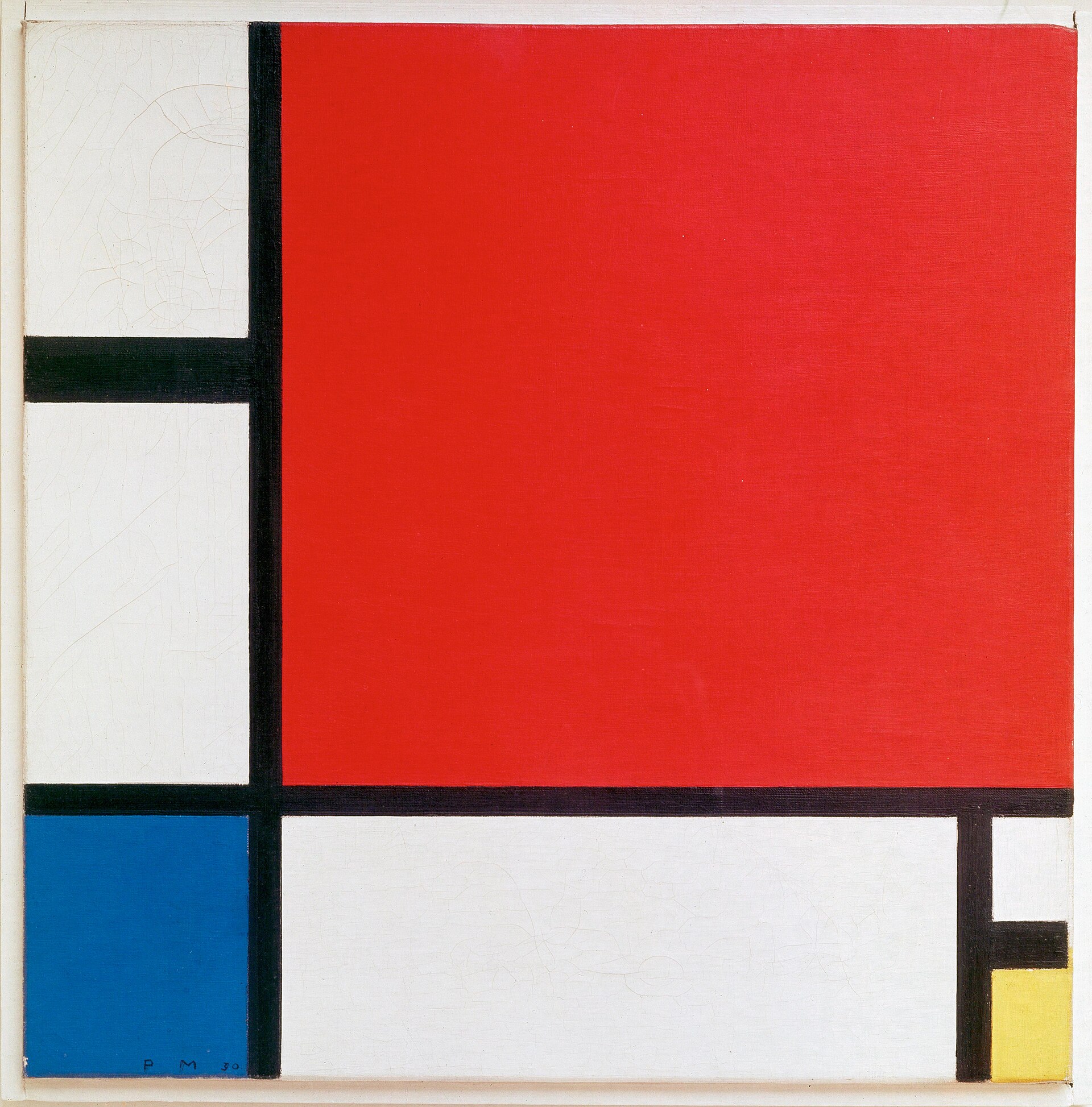 Piet Mondrian — Composition II in Red, Blue and Yellow, 1930